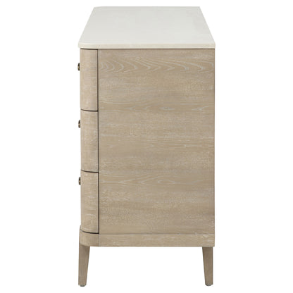 Lucaire 6-drawer Dresser Cabinet Sandstone