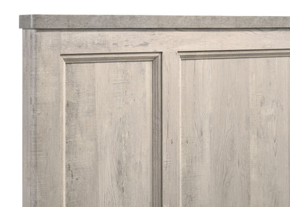 Nevado Farmhouse Eastern King Panel Bed Grey and Weathered Taupe