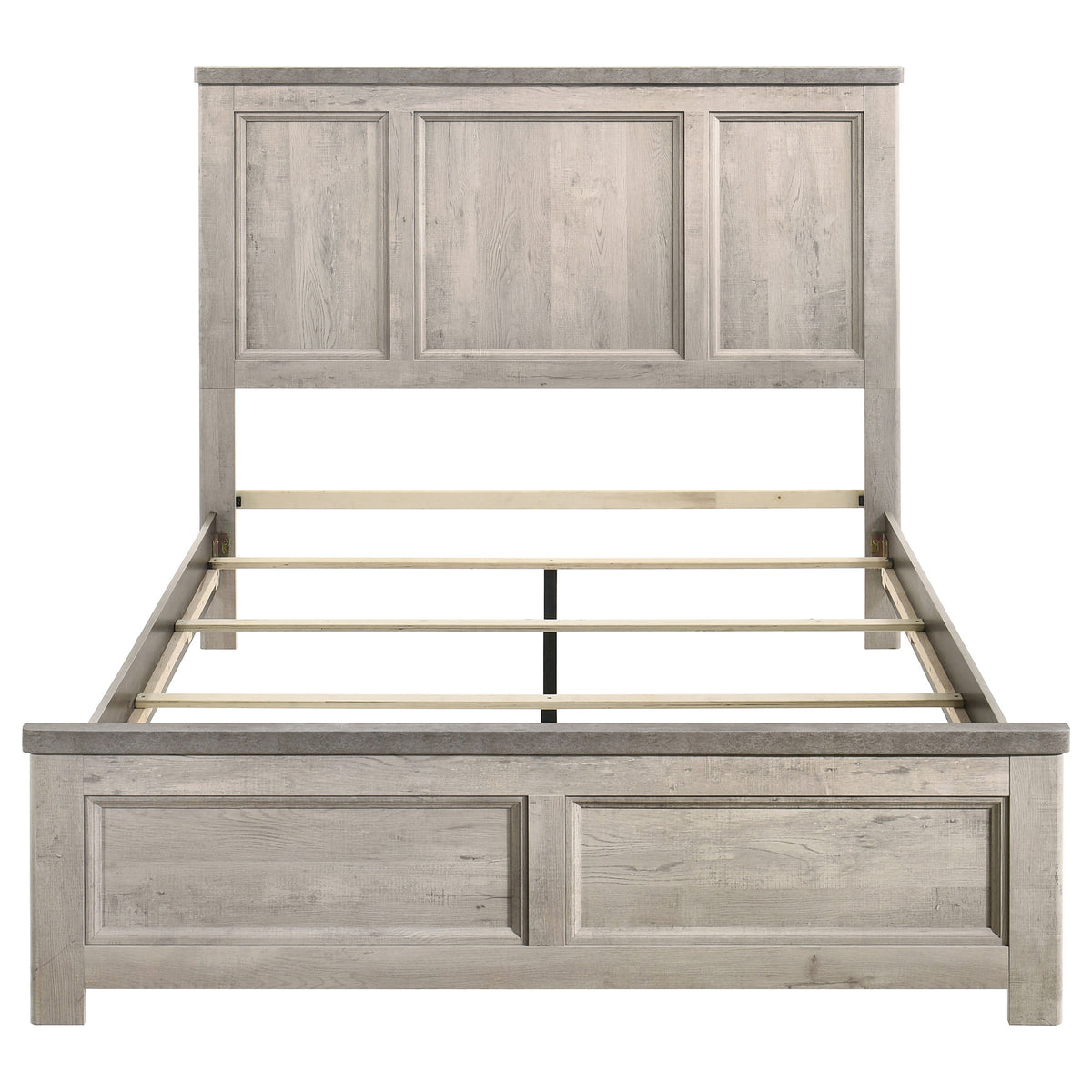 Nevado Farmhouse Queen Panel Bed Grey and Weathered Taupe