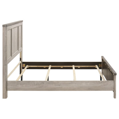 Nevado Farmhouse Queen Panel Bed Grey and Weathered Taupe