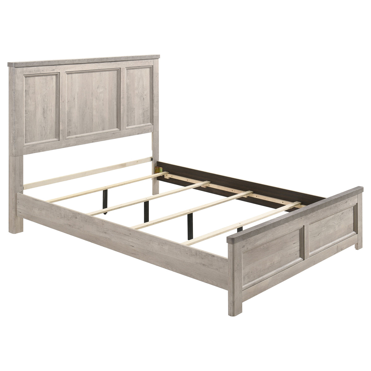 Nevado 4-Piece Queen Panel Bedroom Set Grey and Weathered Taupe