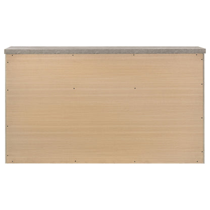 Nevado Farmhouse 7-Drawer Dresser Grey and Weathered Taupe