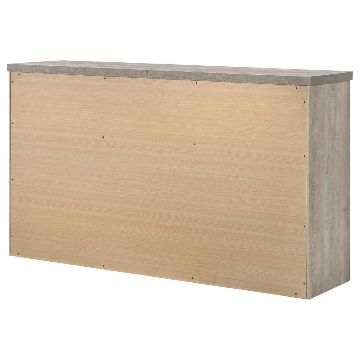Nevado Farmhouse 7-Drawer Dresser Grey and Weathered Taupe