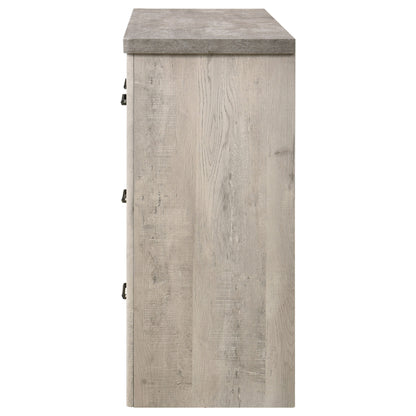 Nevado Farmhouse 7-Drawer Dresser Grey and Weathered Taupe