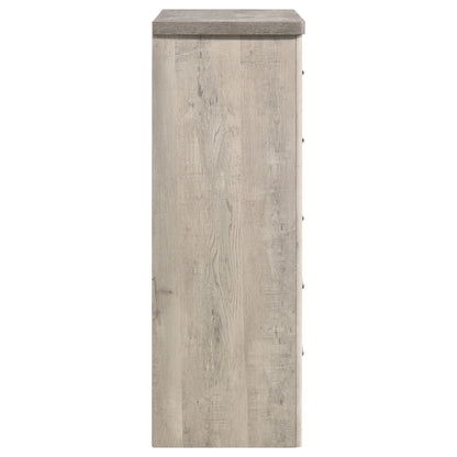 Nevado Farmhouse 5-Drawer Chest Grey and Weathered Taupe
