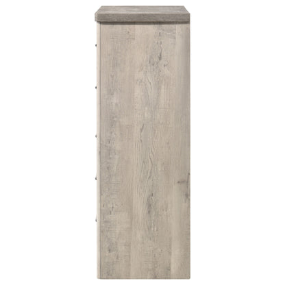 Nevado Farmhouse 5-Drawer Chest Grey and Weathered Taupe