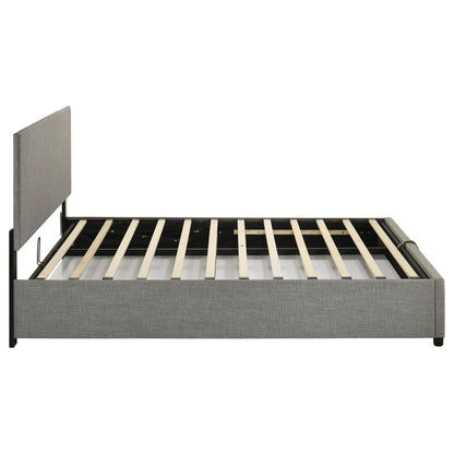Reeves Upholstered Queen Lift-Top Storage Platform Bed Grey