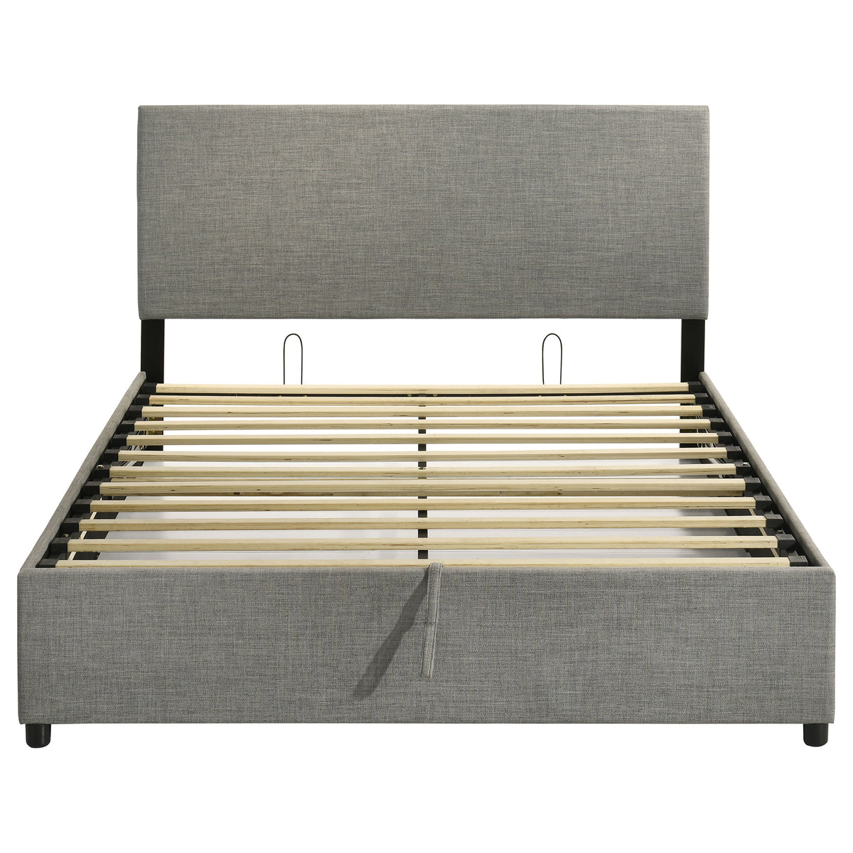 Reeves Upholstered Queen Lift-Top Storage Platform Bed Grey