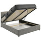 Reeves Upholstered Queen Lift-Top Storage Platform Bed Grey