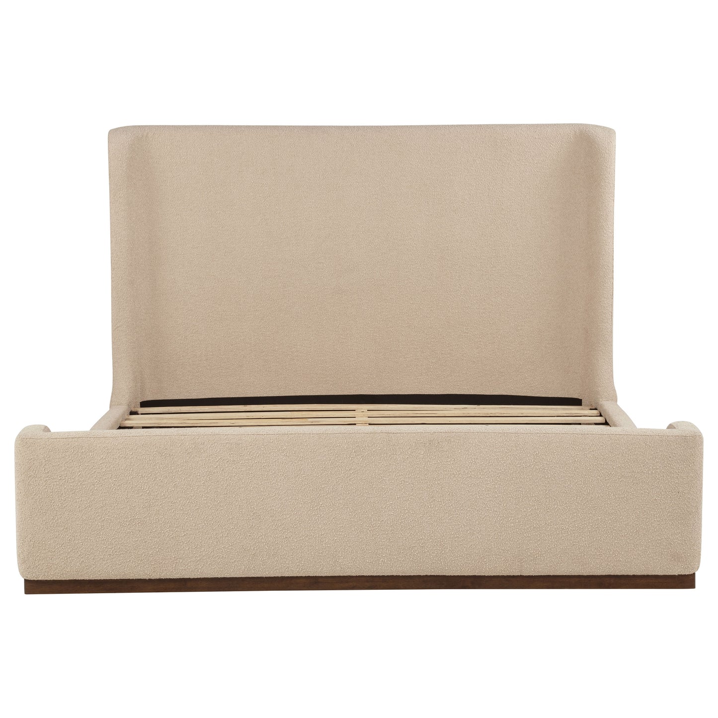 Nala Eastern King Fabric Upholstered Platform Bed Tan