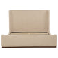 Nala Eastern King Fabric Upholstered Platform Bed Tan
