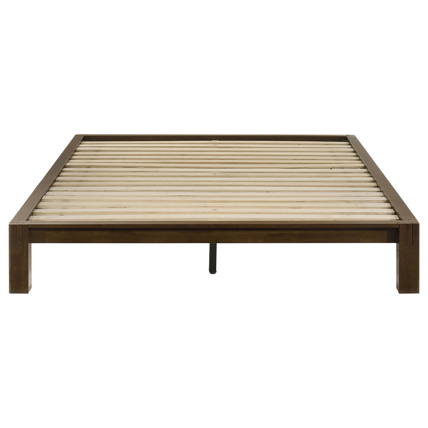 Gislen Full Easy Assembly Wood Platform Bed Walnut