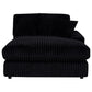 Blaine Upholstered Reversible Chaise Sectional Sofa Black