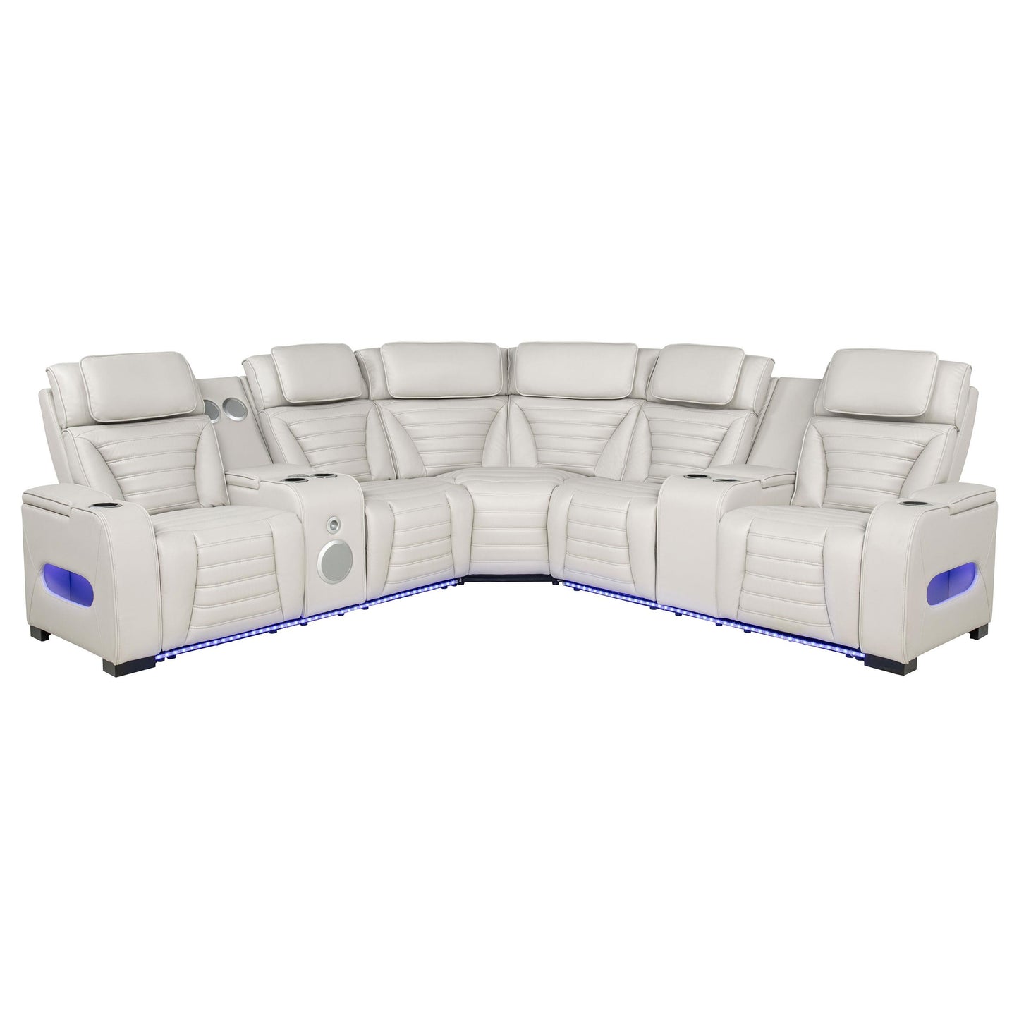 HP0426 Power2 Reclining Sectional 3 Pc Set Beige