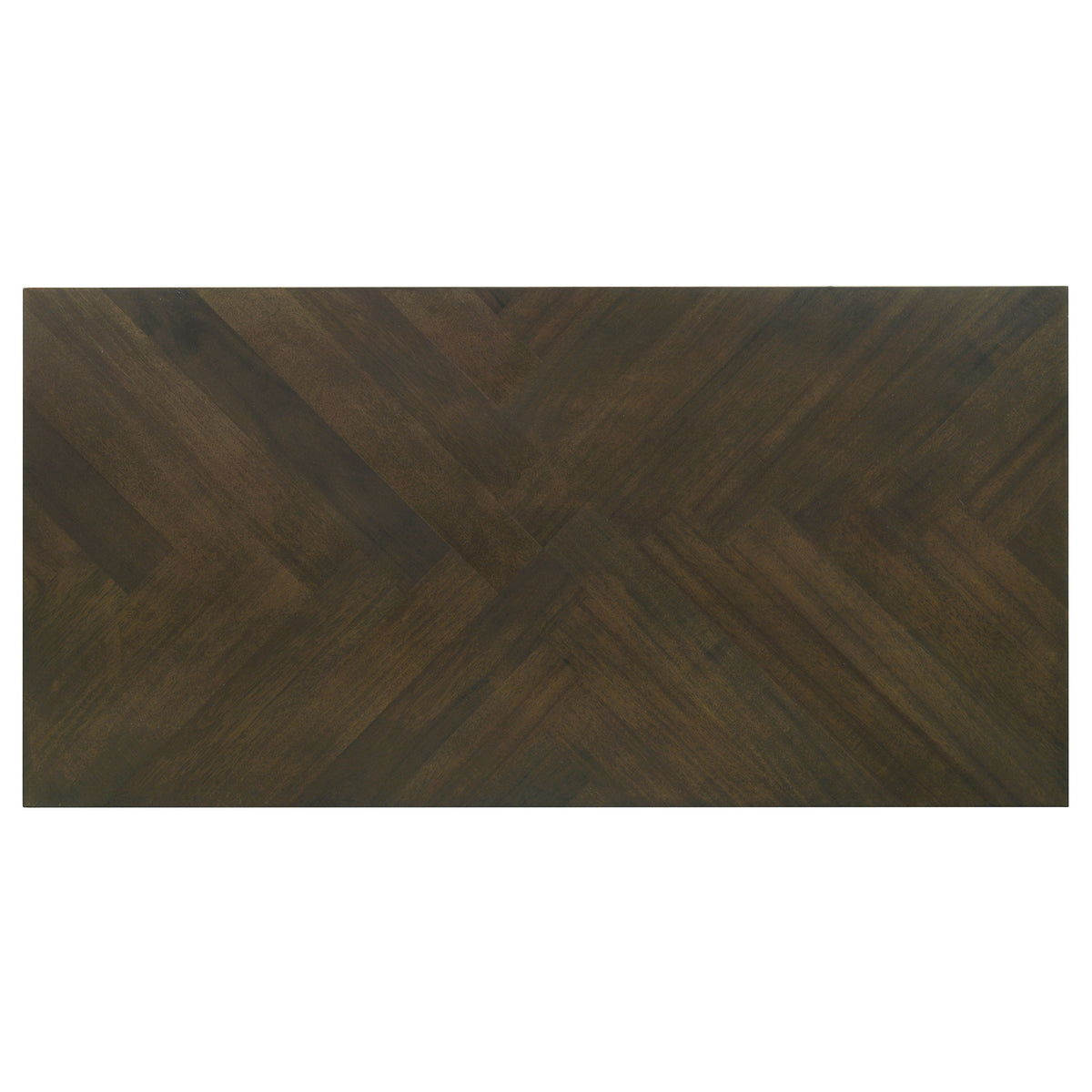 Holmes 3-Piece Geometric Top Coffee Table Set Dark Brown