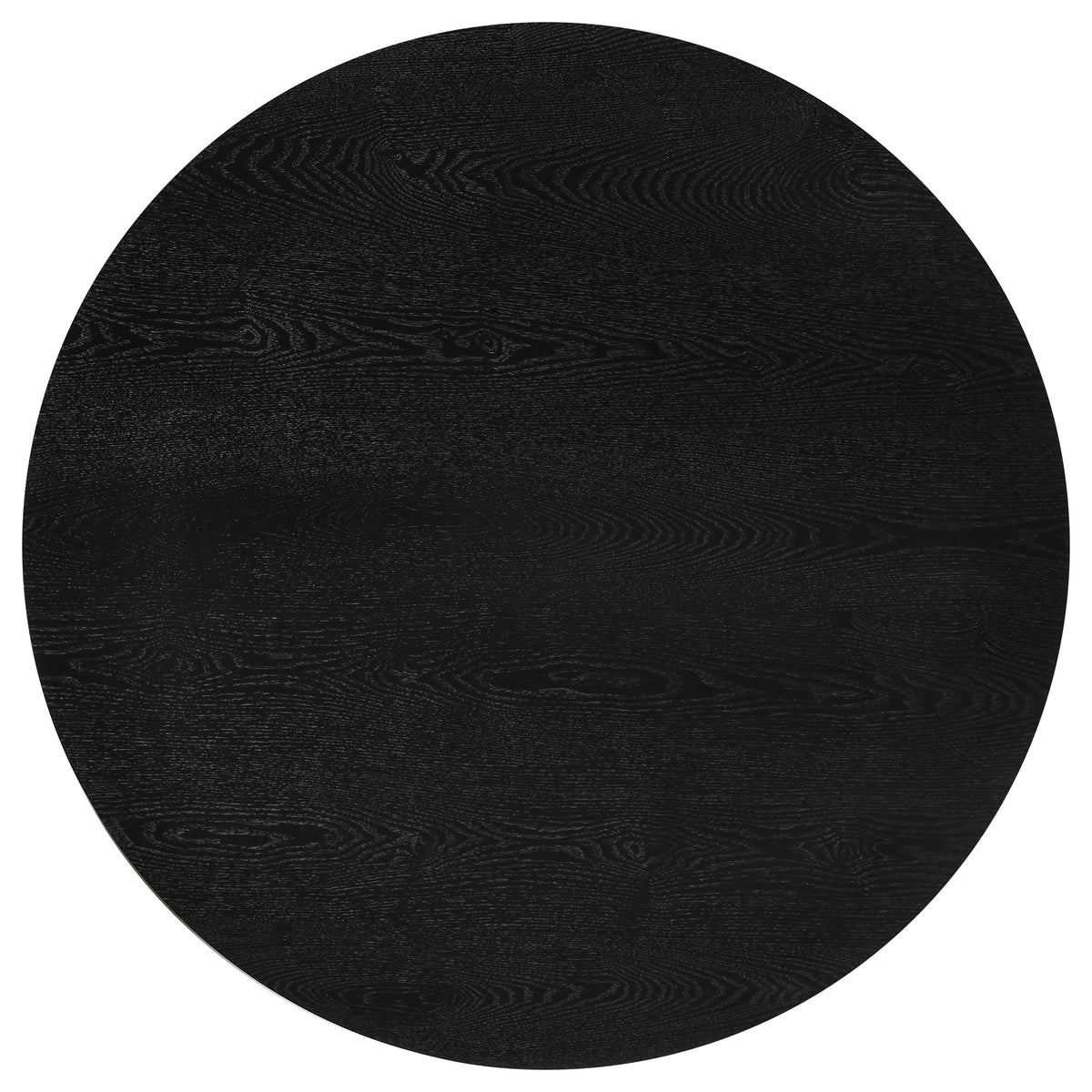 Strouse Contemporary Round Coffee Table in Black