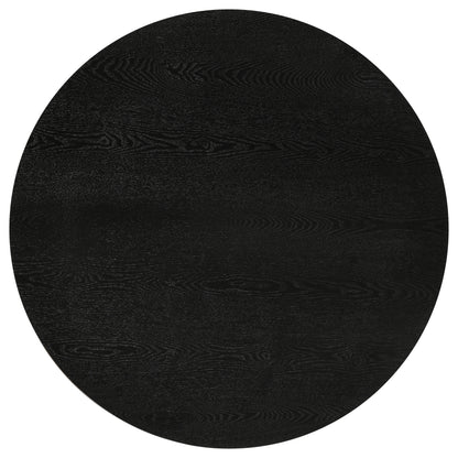 Strouse Contemporary Round Coffee Table in Black