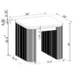 HP0426 End Table  Charcoal