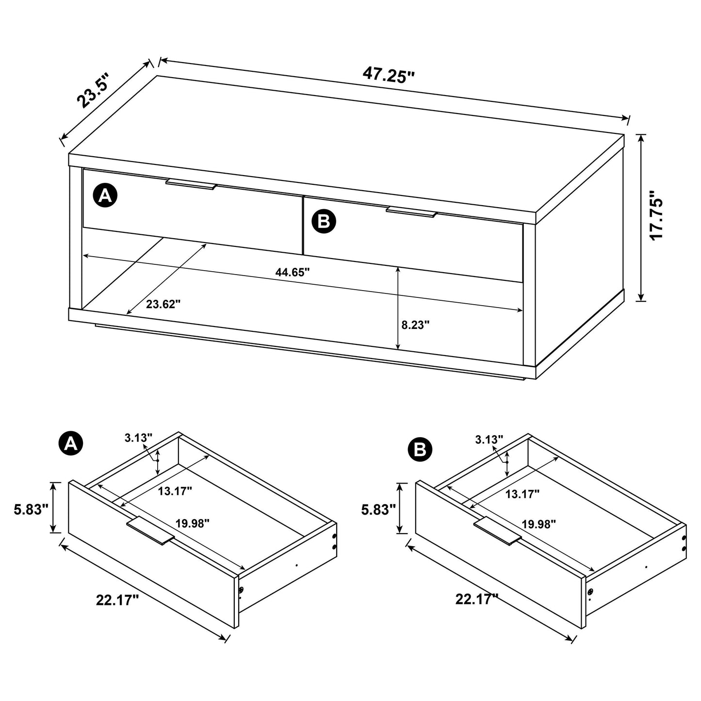 HP0426 Coffee Table Latte