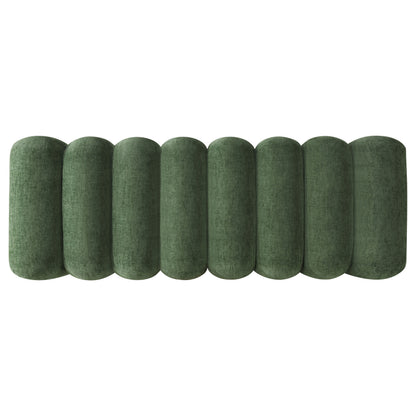 Summer Upholstered Channel Accent Bench Green