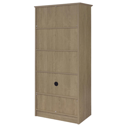Arvida 2-door Bedroom Wardrobe Storage Cabinet Armoire Latte