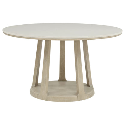 Lucaire 54-inch Round Cultured Marble Dining Table Sandstone