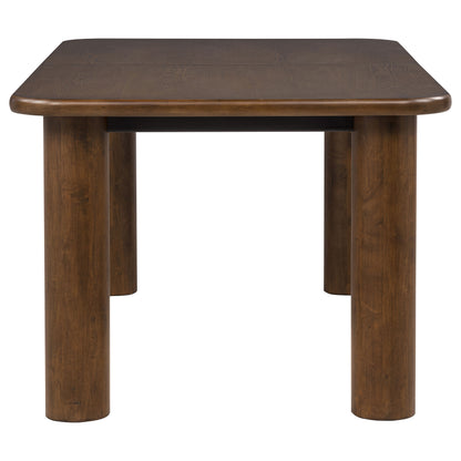 Faulkner 84-inch Extension Wood Dining Table Brown Oak