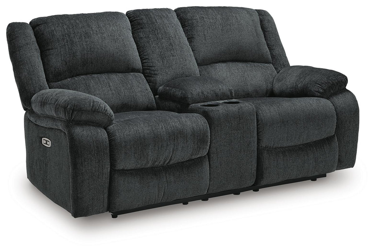 Draycoll DBL REC PWR Loveseat w/Console