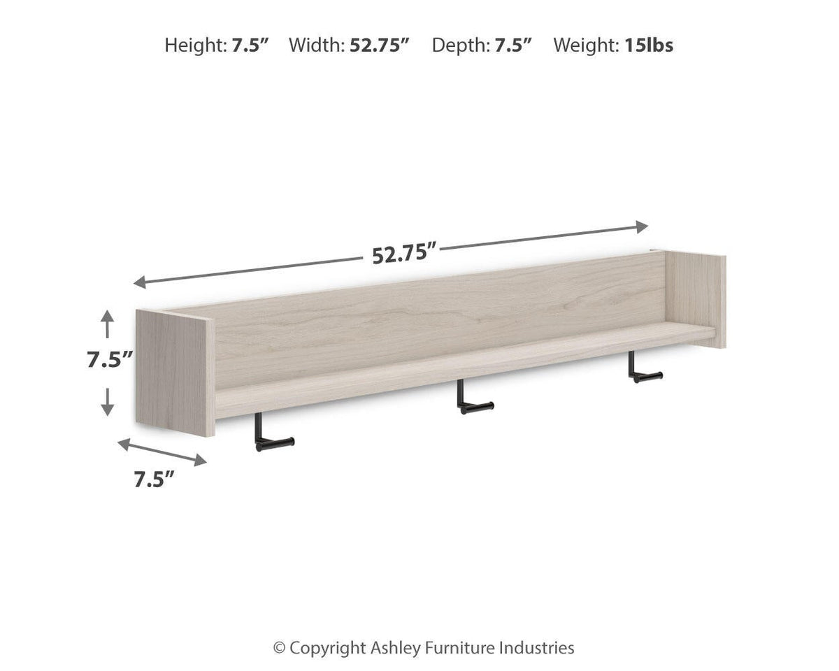 Ashley Express - Socalle Wall Mounted Coat Rack w/Shelf