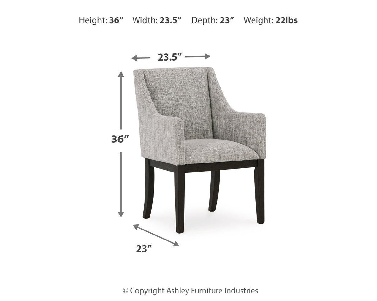 Ashley Express - Burkhaus Dining UPH Arm Chair (2/CN)