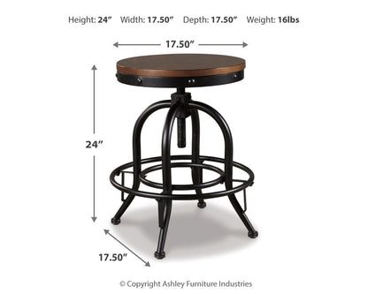 Ashley Express - Valebeck Swivel Barstool (2/CN)