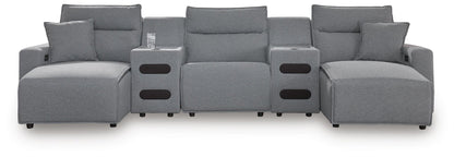 Modmax II 5-Piece Power Reclining Sectional with Chaise and Audio Consoles