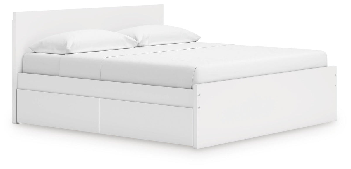 Ashley Express - Onita King Panel Platform Bed with 2 Side Storage