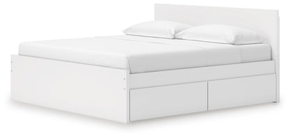 Ashley Express - Onita King Panel Platform Bed with 2 Side Storage
