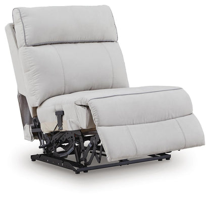 Social Pointe 7-Piece Reclining Sectional with Storage Consoles