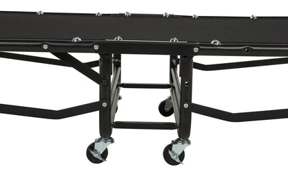 Massey Twin Folding Bed Frame with Memory Foam Mattress Black