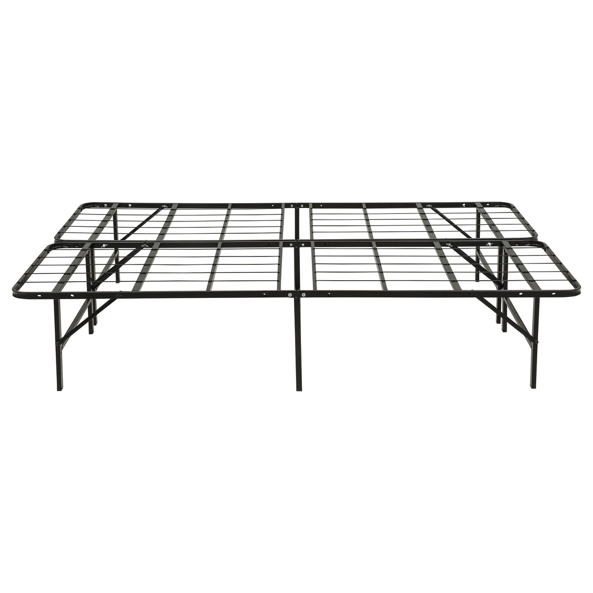 Kramer Full Folding Metal Platform Bed Frame Black