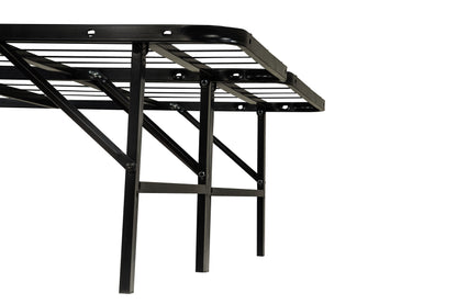 Kramer Full Folding Metal Platform Bed Frame Black