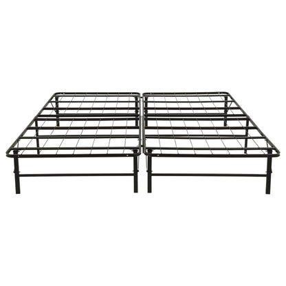 Kramer Eastern King Folding Metal Platform Bed Frame Black