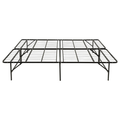 Kramer Eastern King Folding Metal Platform Bed Frame Black