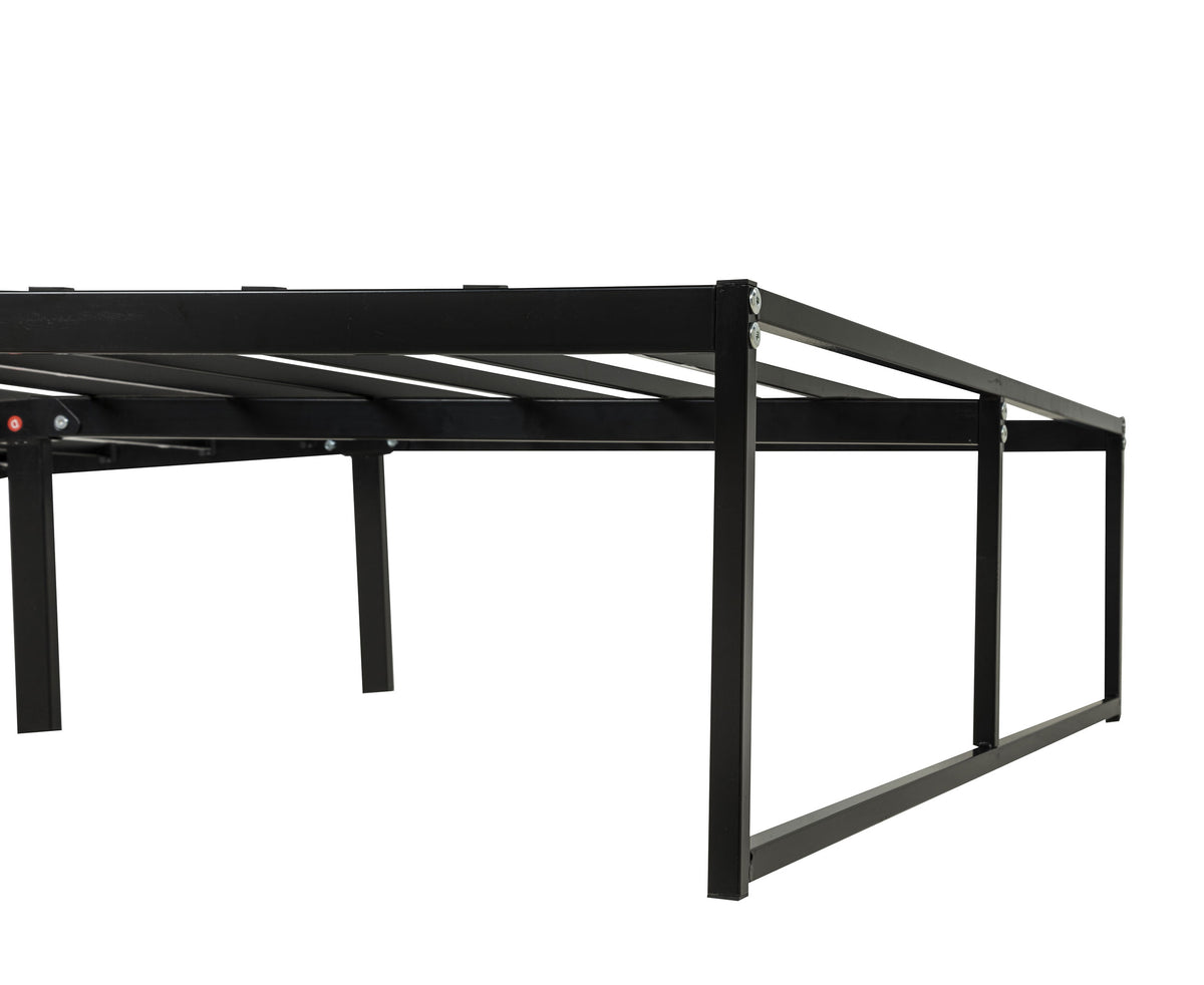 Gates Full Heavy-Gauge Metal Platform Bed Frame Black