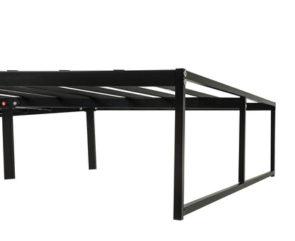 Gates Full Heavy-Gauge Metal Platform Bed Frame Black