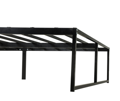 Gates Eastern King Heavy-Gauge Metal Platform Bed Frame Black