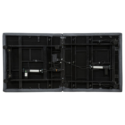Tasca Twin Dual-Motor Adjustable Bed Base in Black