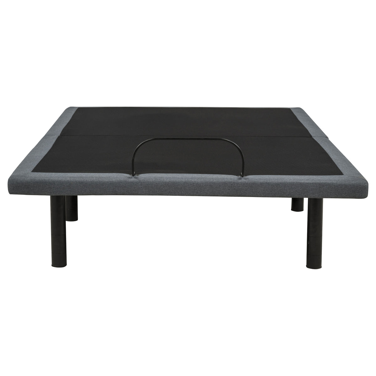 Weston Full Dual-Motor Massage Adjustable Bed Base in Black and Grey