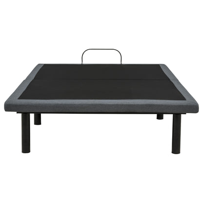 Weston Full Dual-Motor Massage Adjustable Bed Base in Black and Grey