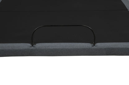 Weston Full Dual-Motor Massage Adjustable Bed Base in Black and Grey