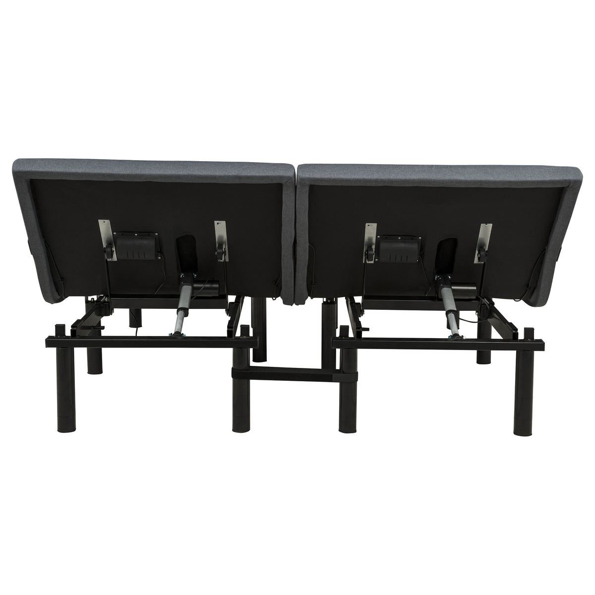 Weston Split Eastern King Massage Adjustable Bed Base in Black and Grey