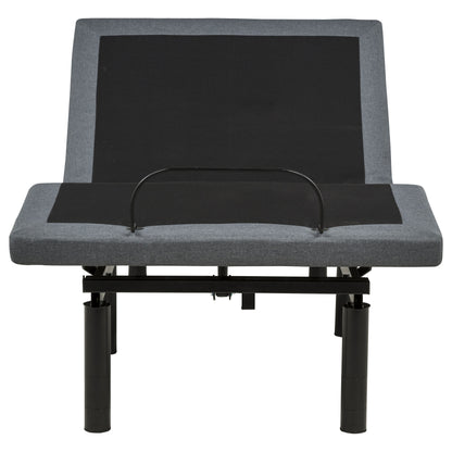 Weston Twin Dual-Motor Massage Adjustable Bed Base in Black and Grey