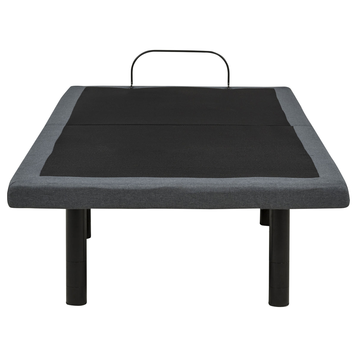 Weston Twin XL Dual-Motor Massage Adjustable Bed Base in Black and Grey